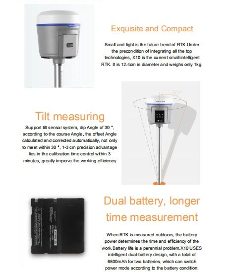 High Accuracy I80 Rtk Gnss Receiver GPS 220 Channels Rtk Receiver GPS Receiver for Surveying Equipment