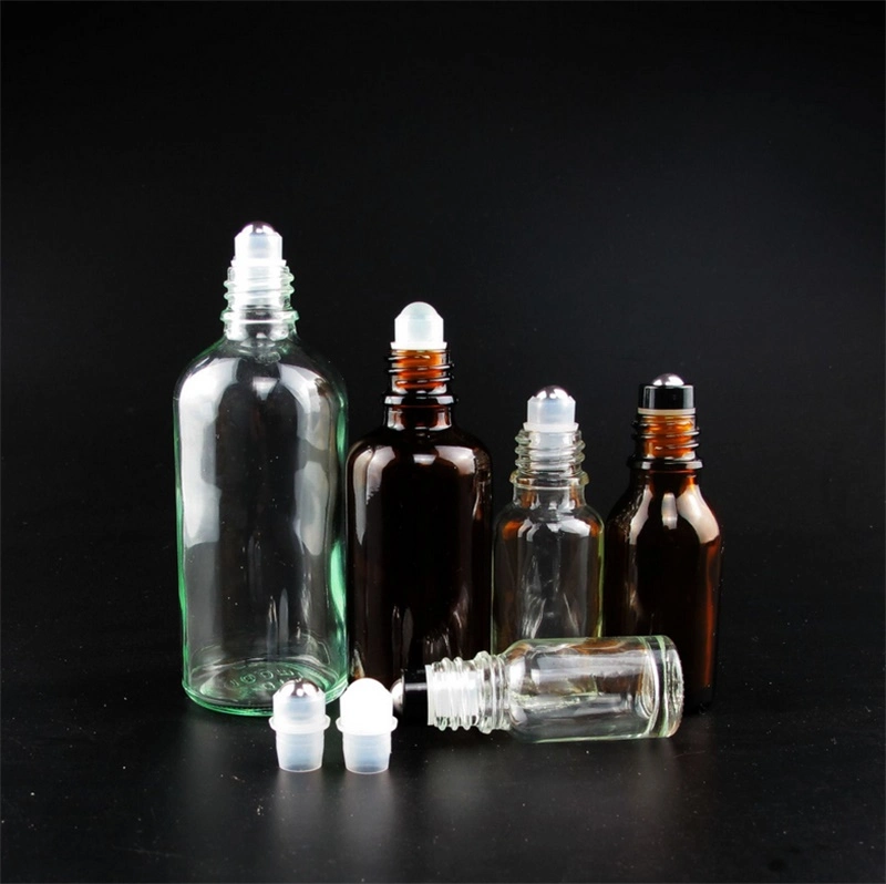 Hot Selling Amber Glass Essential Oil Glass Bottles Make up Glass Bottles Cosmetic Bottles