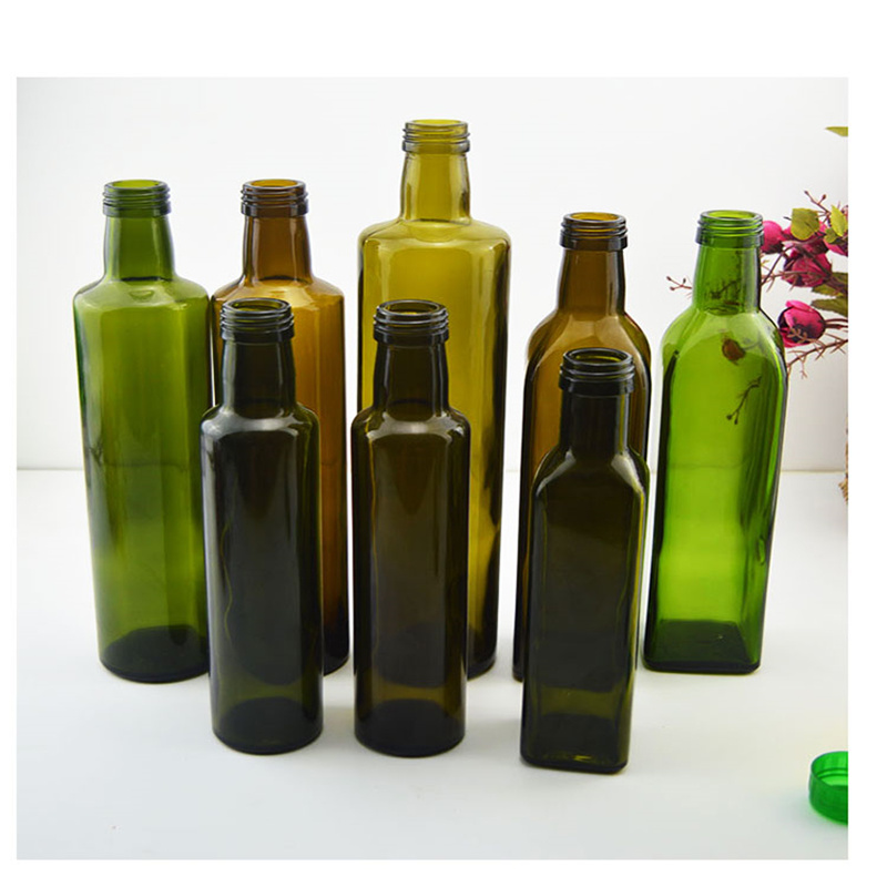 350ml Square Shape Glass Bottles for Olive Oil