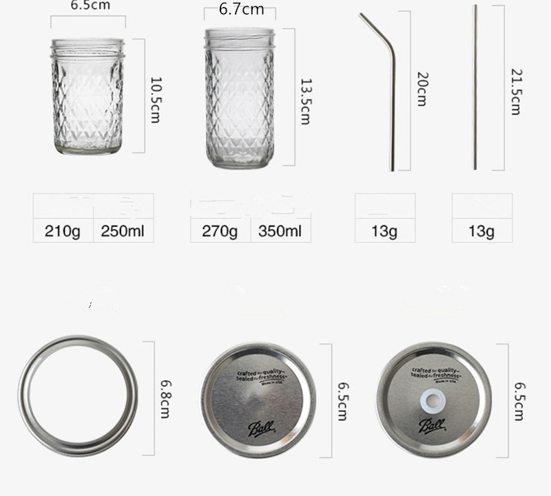 Hot Selling Latest Design Popular Glass Jar with Silver Cover