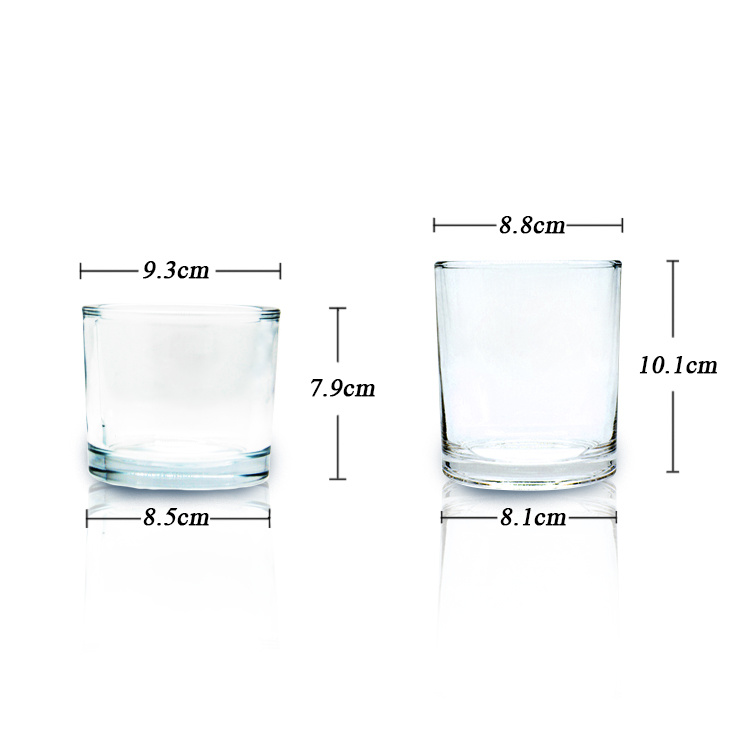 Crystal Candle Jar Glass Cup for Candle Wax Customized Logo