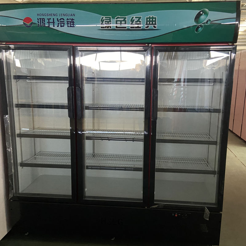 Upright Bottle Cooler for Beverage Drinks Display