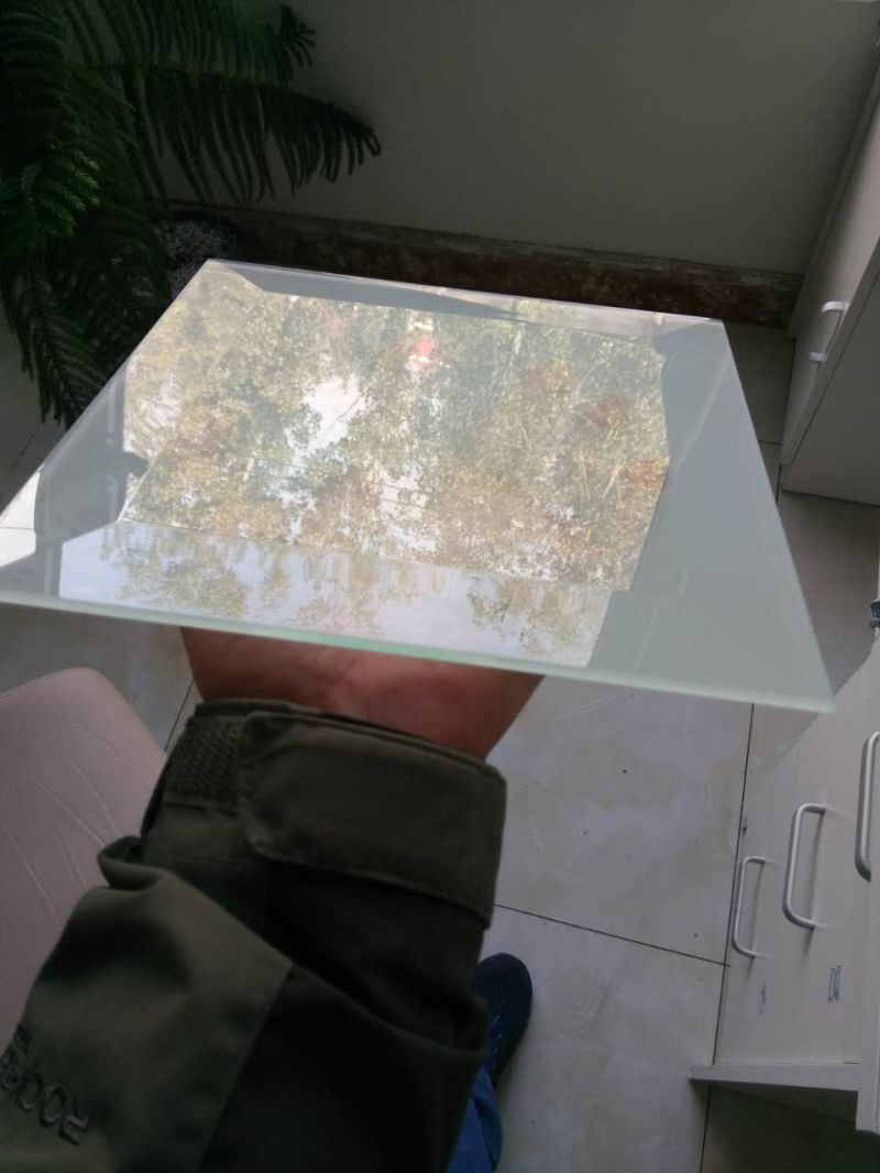 Morden Art Decorative Frosted Glass for Coffee/Dining Table Tempered Glass