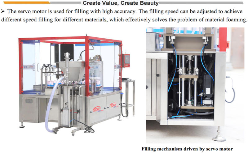 Automatic Round Bottle Capacity Water Filling Machine