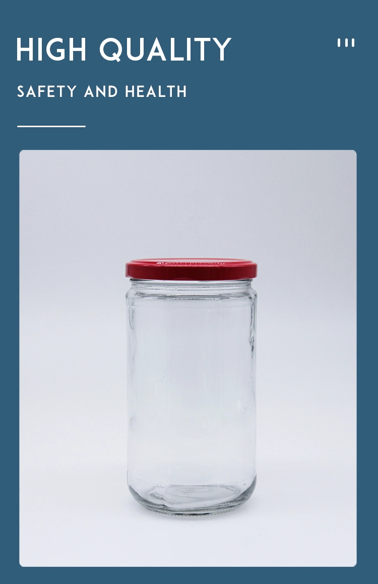 in Stock Mini Glass Storage Jar Honey/Jam/Pickle Jar Glass Bottle with Metal Cap