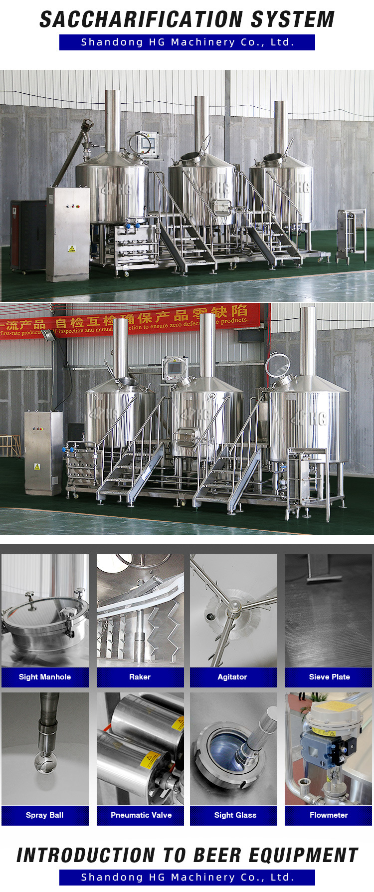 Automatic Microbrewery 1000L Brewery for Beer Brewing Brewery