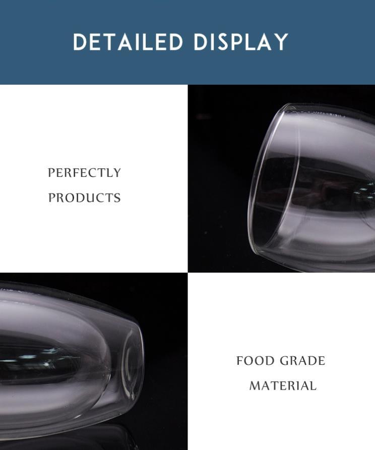 Heat Resistant Egg Glass Glassware Double Wall Glass Tea Cup
