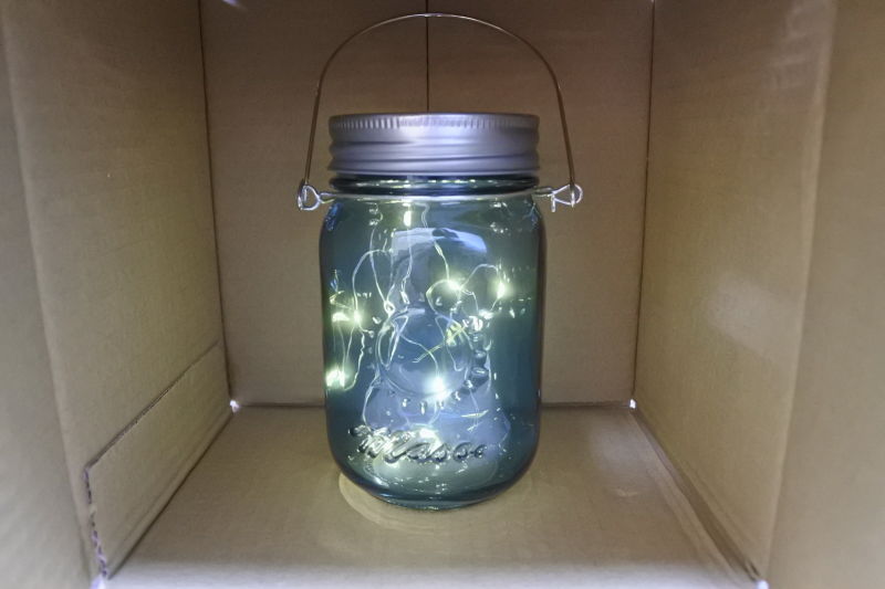 Outdoor Hanging Solar Glass Jar Light Mason Jar Solar LED