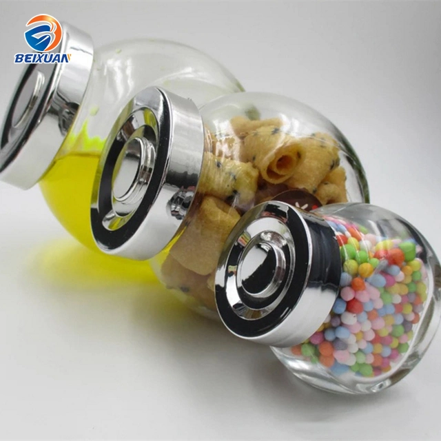 30ml, 180ml, 380ml, 480ml Hot Sale Storage Flat Drum Glass Jar Spice Jar