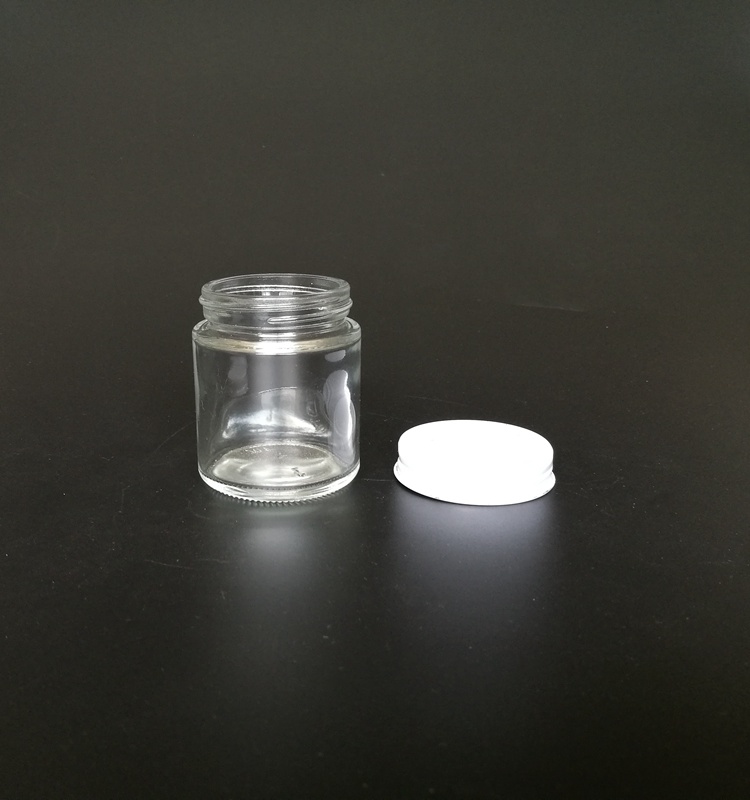 fashion Shape 100ml Straight Side Glass Cosmetic Jar