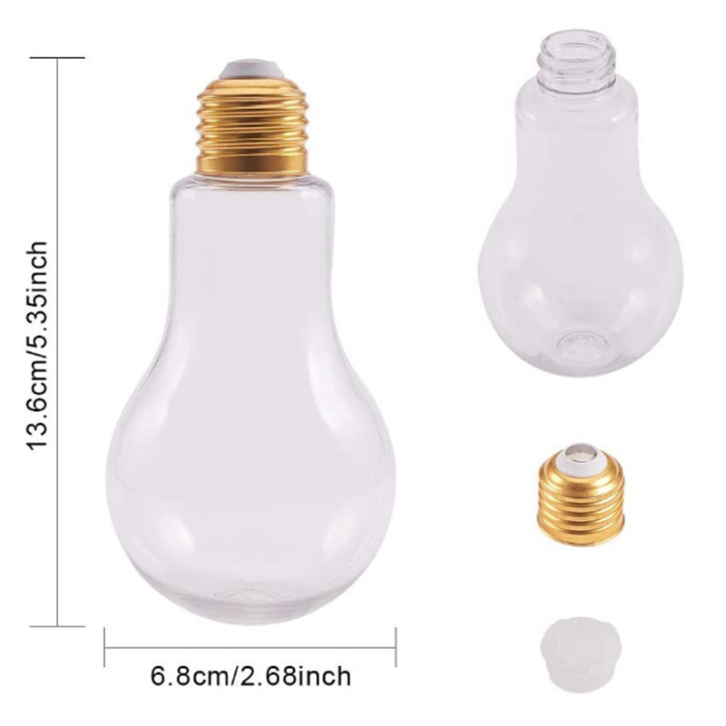 8oz Light Bulb Shaped Glass Jar for Beverage