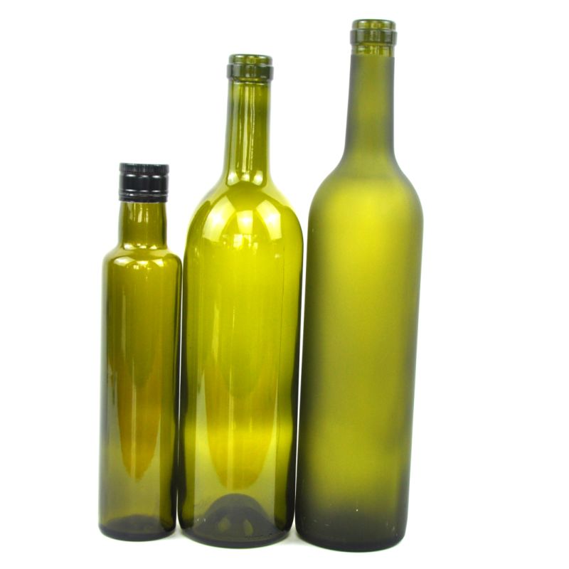 Decal Wine Bottle / Clear Wine Bottle / Green Wine Bottle