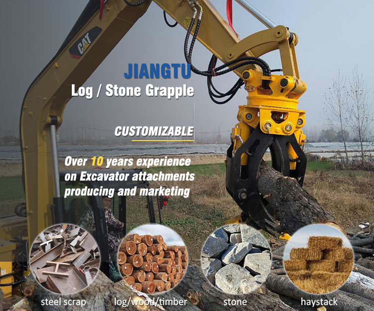 Excavator Rotary Grapple Stone Grapple Scrap Grapple