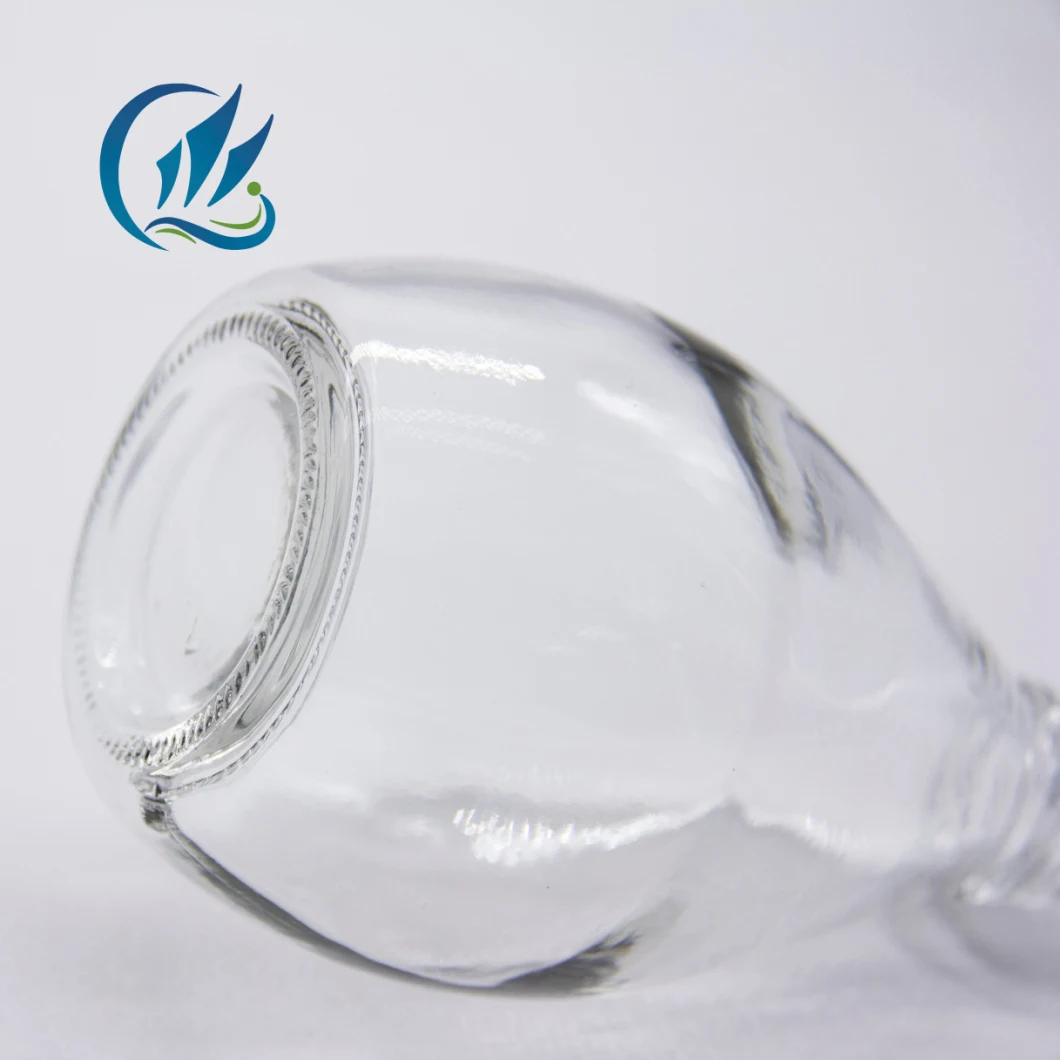 Free Sample Transparent Juice Glass Bottle with Spiral Aluminum Cover, Water Drinking Bottles
