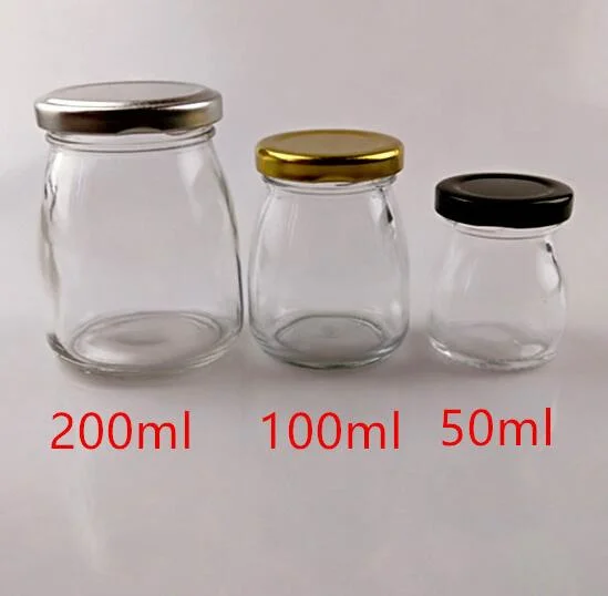 100 Ml 150 Ml 200 Ml Glass Pudding Bottle Glass Juice Bottle
