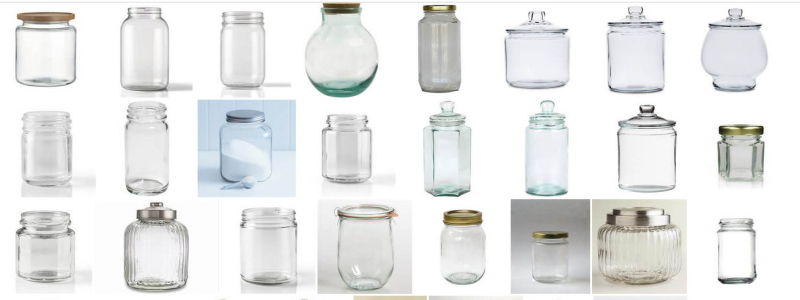 Round Glass Jar/ Glass Storage Jar/Food Glass Jar