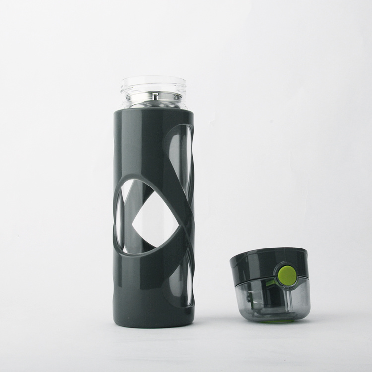 One Touch Borosilicate Glass Water Bottle