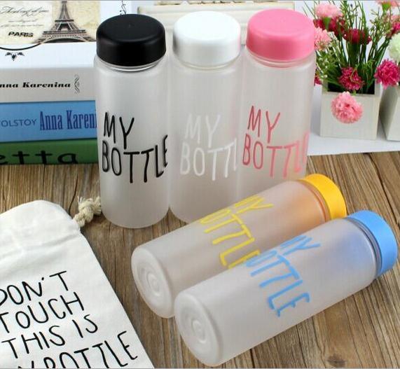 500ml My Bottle Creative Glass Portable Drinking Glass Water Bottle