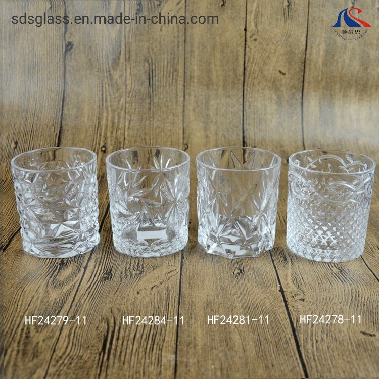 Wholesale Whiskey Glass Beer Glass Clear Engraved Glass Cup