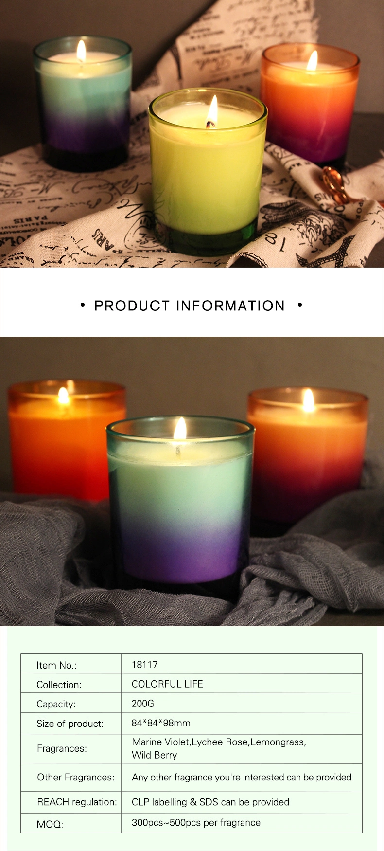 Hot Sale Cheap Candles Aromatherapy 200g Fragrance Large Candles Jars OEM Logo