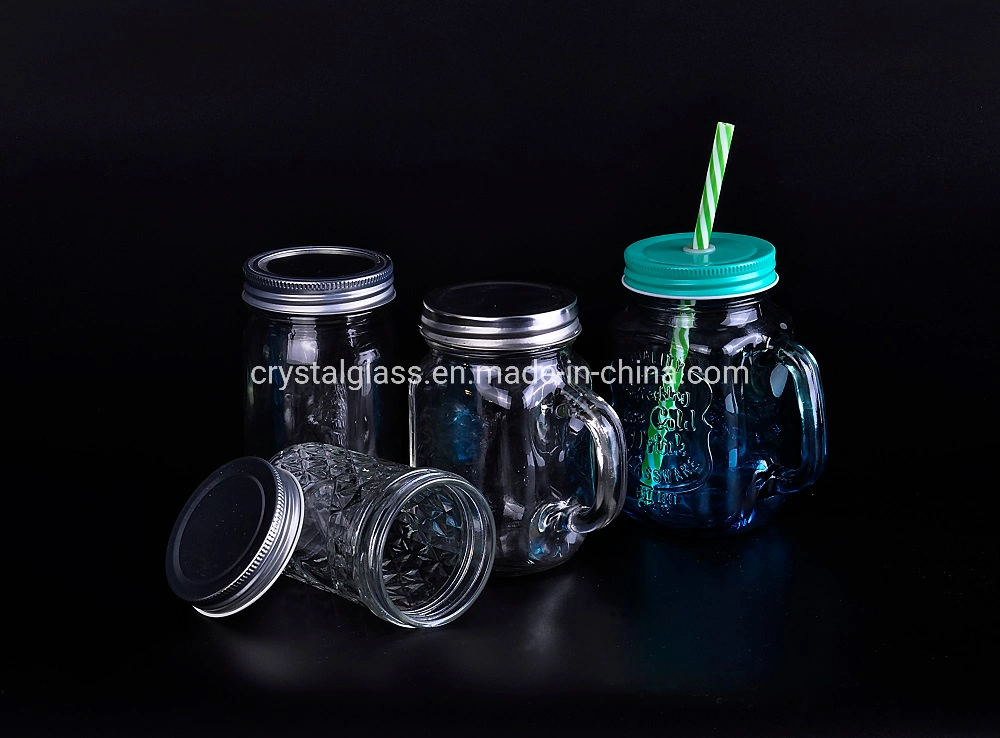 100ml 180ml 380ml 480ml Empty Flat Drum Glass Jar for Candy Food with Cap