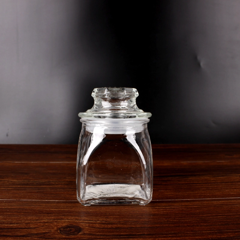 Hermetic Mini 150ml 5oz Glass Spice Pepper Salt Condiment Bottle Jar with Glass Lids