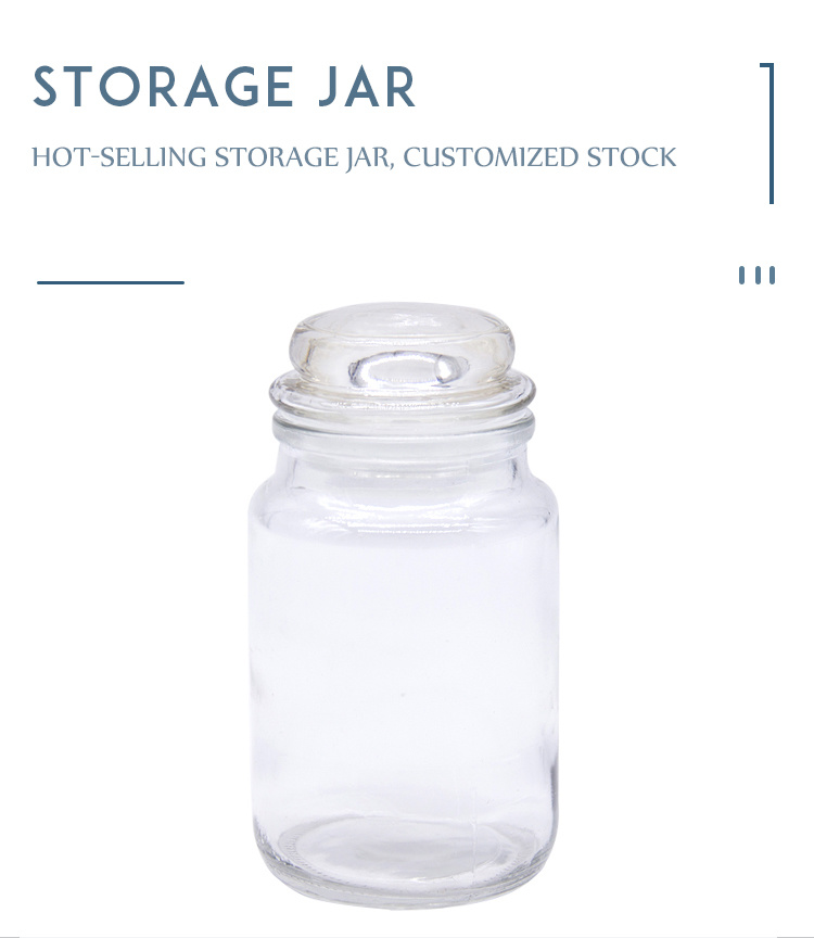 Storage Glass Jars Container Candle Glass Jar with Lid