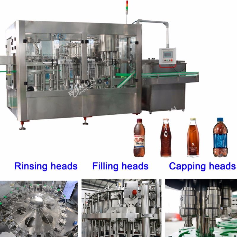 Carbonated Beverage Filling Bottling Machine for Glass Bottles