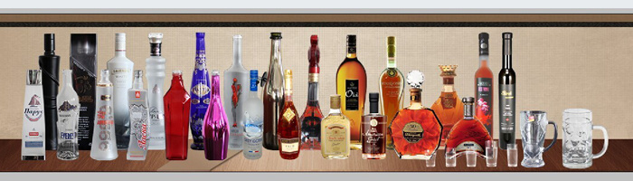 High Flint Liquor Bottles Whiskey Glass Container Wholesale