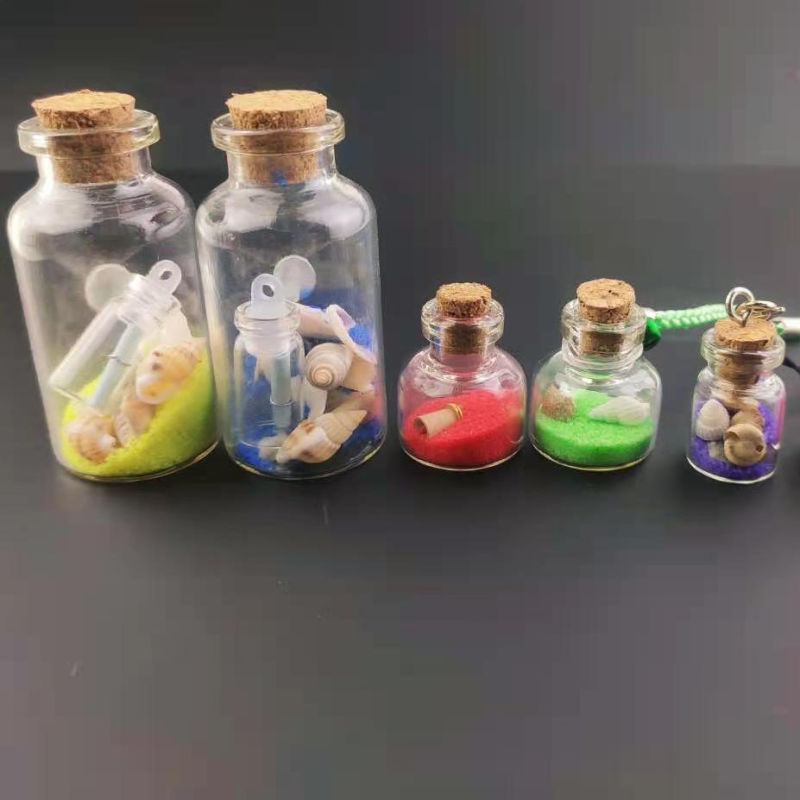 Mini Glass Bottles Handmade Wishing Vials Fashion Mysterious Drift Bottles