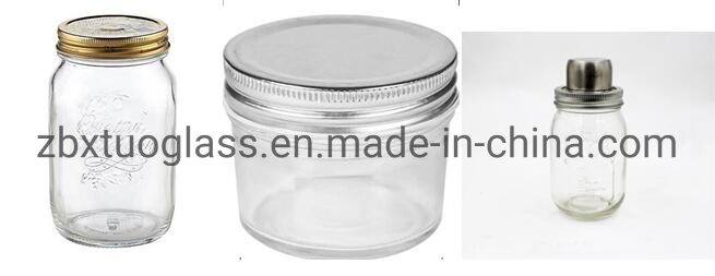 Black Color Glass Candle Holder Jar with Wood Lid