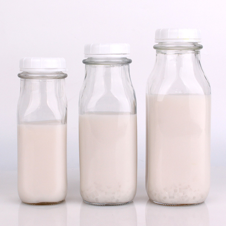 360ml Glass Milk Bottles Water Bottles Drinking Bottles