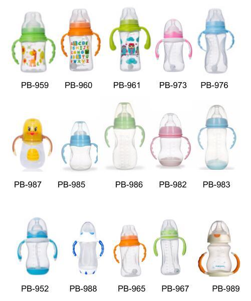 Wide Mouth Infant Baby Nursing Milk Bottles