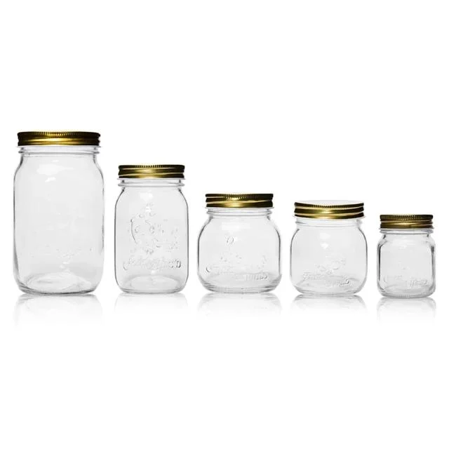 Hot Sale Food Grade Glass Jars Storage 380ml for Honey Jam Candy Spice Pickles