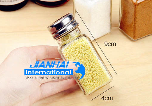 100ml Glass Condiment Bottle Herb Spice Pepper Salt Shaker