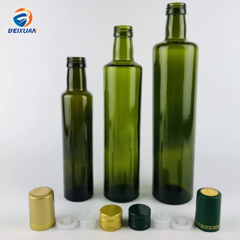 250ml 500ml 750ml 1000ml Round Olive Oil Glass Bottle Camellia Oil Walnut Oil Bottle