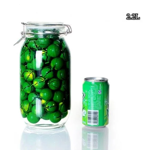 Glass Storage Jar/Bottle/Glassware/Honey / Preserving Jar/ Mason Jar with Clip/Clamp Hinged Lid