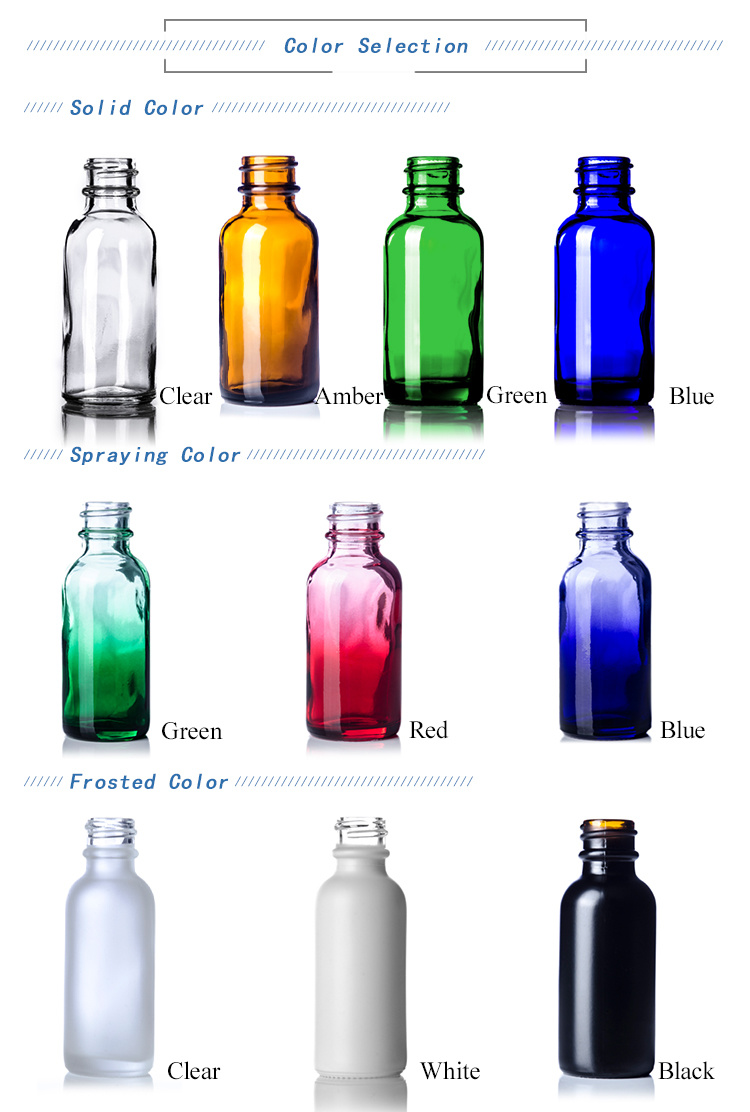 Amber Glass Boston Round Bottles with Child Resistant Glass Droppers