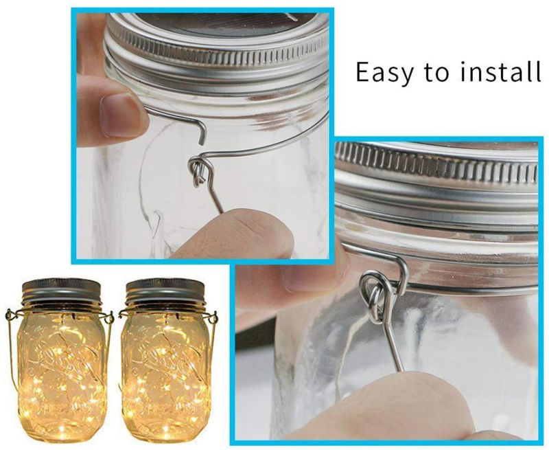 Solar-Powered Mason Jar Lids for Patio/Events/Accent Decorations