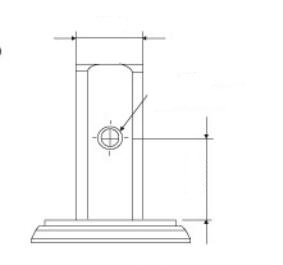 Dlpo 125mm Zinc-Plated Squace Solid Stem Lockable Wheel Castor with Nylon Brake