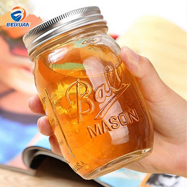 200ml Food Jam Ice Cream Beverage Glass Mason Jar Honey Jar with Screw Cap