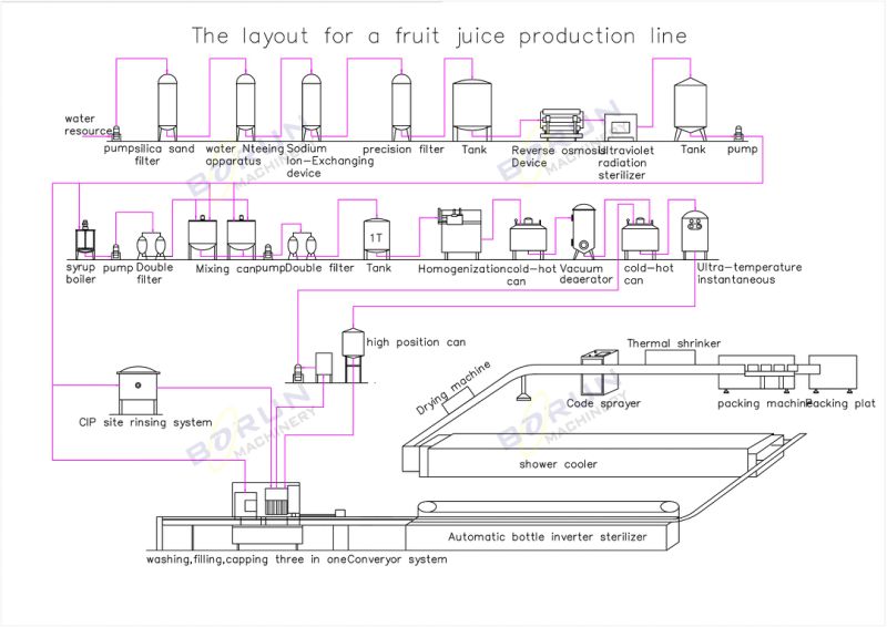 Automatic Juice Bottle Filling Machine / Equipment / Plant / Production Line
