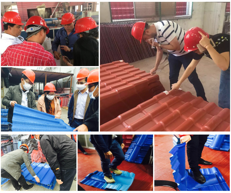 Wholesale Heat Resistant Chinese PVC Plastic Corrugated Roof Tile