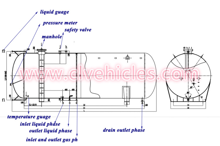 LPG Storage Tank 60000cbm Gas Storage Tank