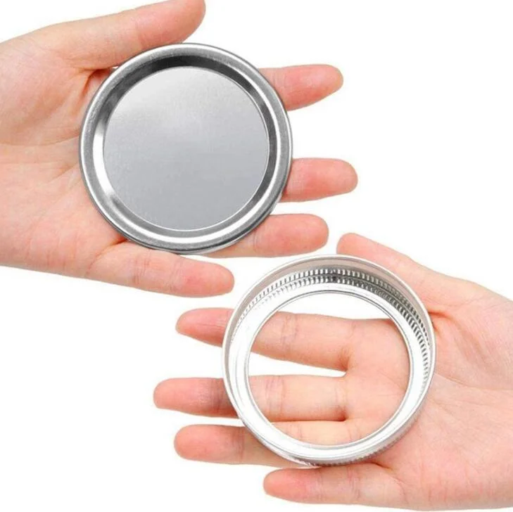 Wholesale Mason Jar Lid Split Lid Round Metal Ring Mason Jar Lid Export Source