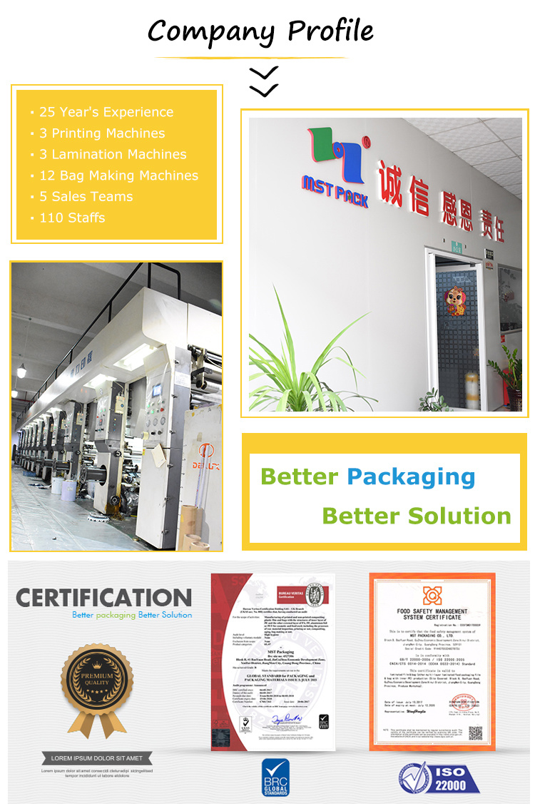 Good Seal Ability Clear Window Biodegradable Food Package Factory China