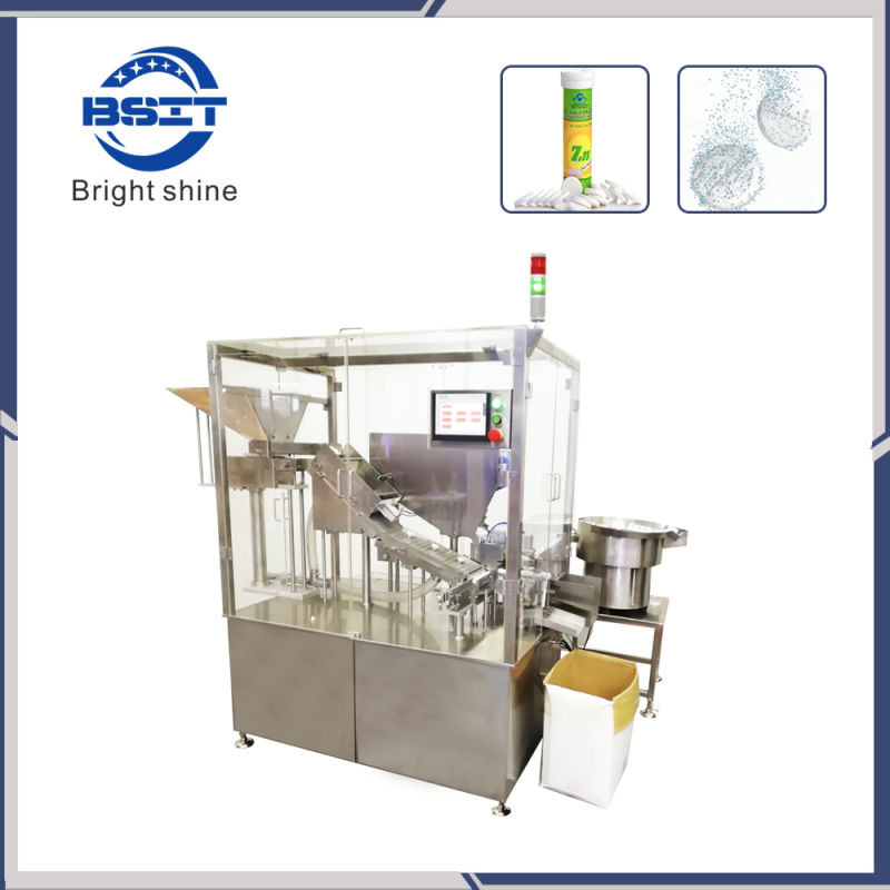 Effervescent Tablet Into Tube Counting Packing Machine with Glass Cover