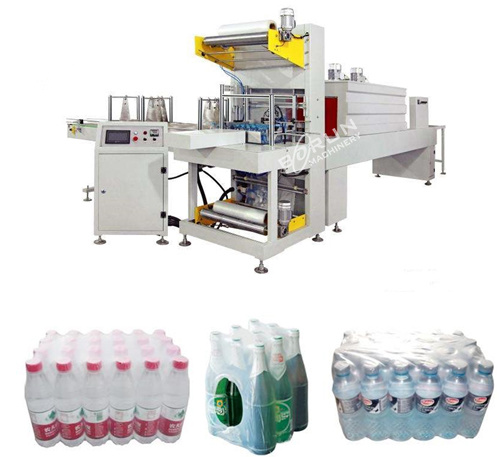 Beverage Bottle PE Film Shrink Wrapping Packing Machine