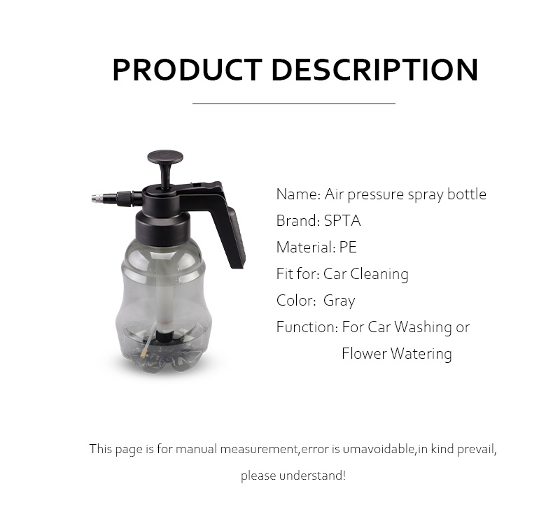 Car Washing Spray Bottle Watering Bottle Sprayer Pneumatic Spray Bottle Hand Pump Bottle