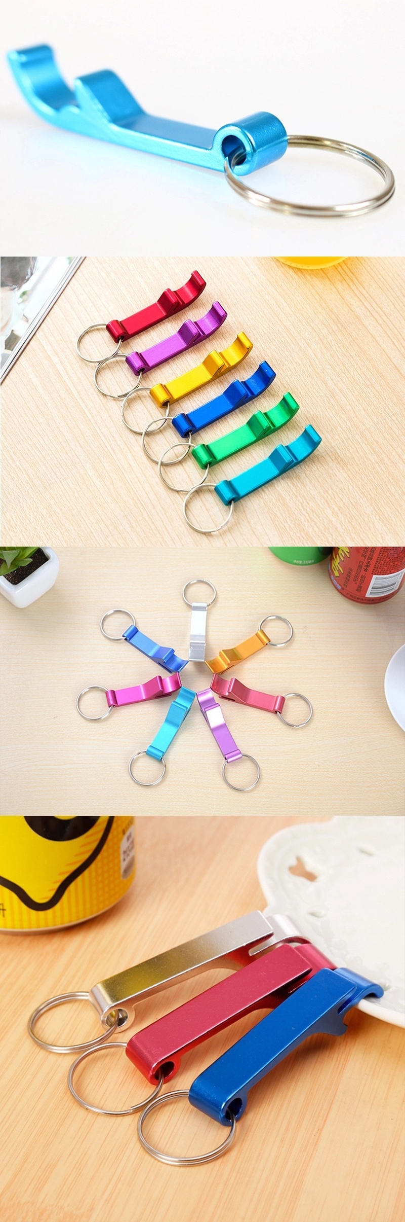 Key Chain Beer Bottle Opener Solid Aluminum Pocket Beer Bottle Opener